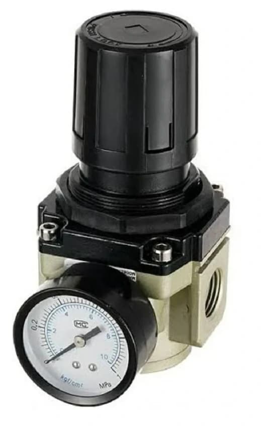 Precision Pneumatic Regulator - Aluminium Body (1/4 inch Port, 0.5–10 bar Regulating Range)