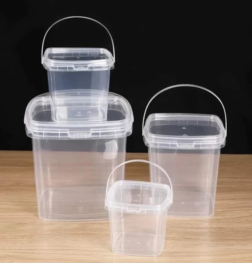Plastic Bucket Square Shape For Food, 17 L