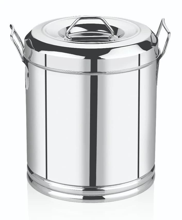 Stainless Steel 100 Gm To 25 Kg Storage Container With Handle, For Home
