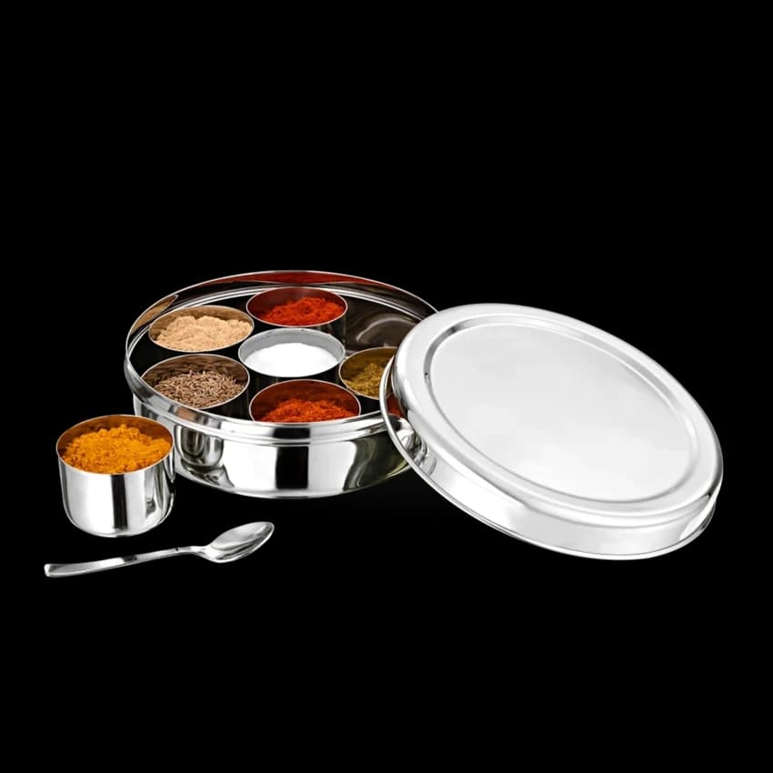 Stainless Steel GOLDEN MASALA DABBA