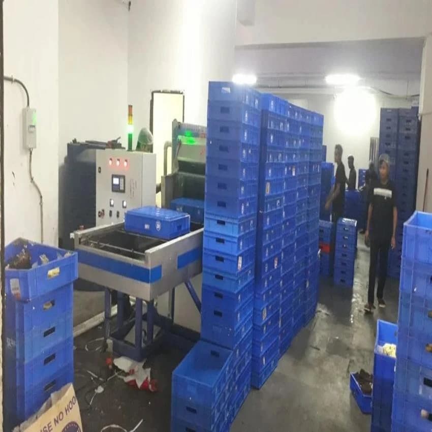 Converoysed Bin/ Tray Cleaning Machine