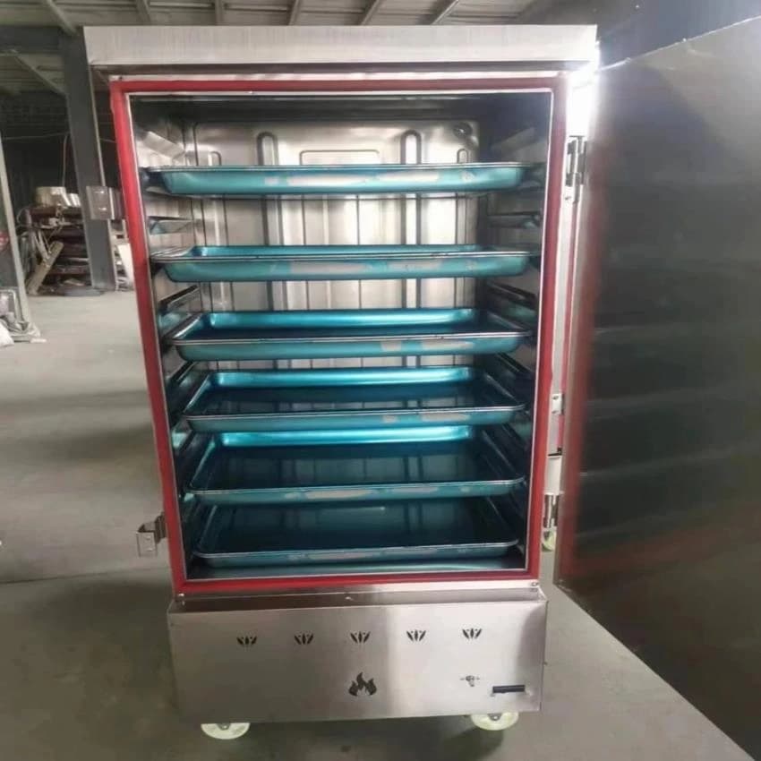 Stainless Steel Gas Rice Steamer, Number of Trays/Plates: More Than 8 Plates