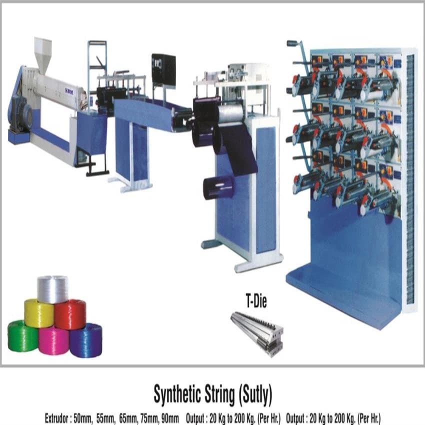 MS Plastic Twine Making Machine, Capacity: 50kg/Hr, Production Capacity: 25 KG - 130 KG Pr/Hr