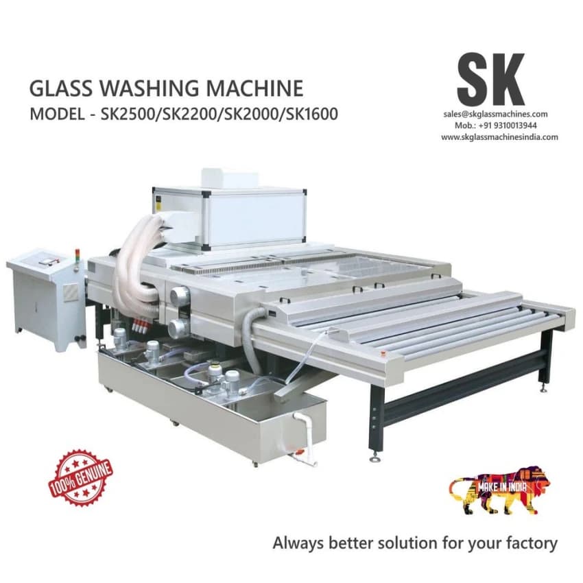 Glass Washing Tempering Machine