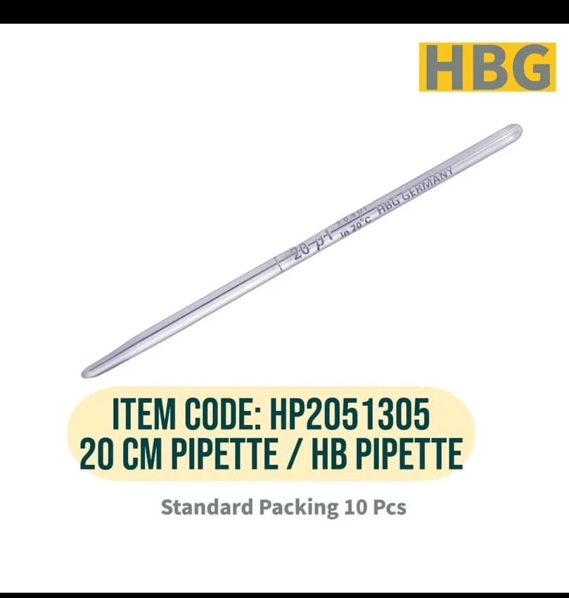 Glass hemoglobin pipette/20cmpippet HBG german