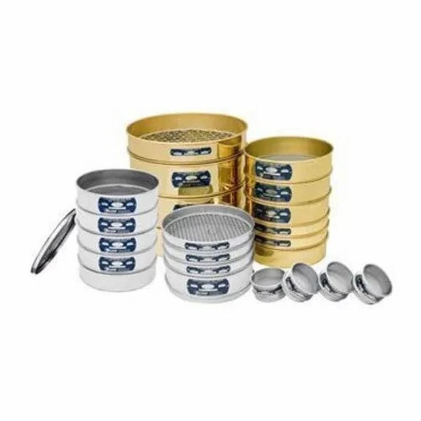 Round Yellow Testing Sieves