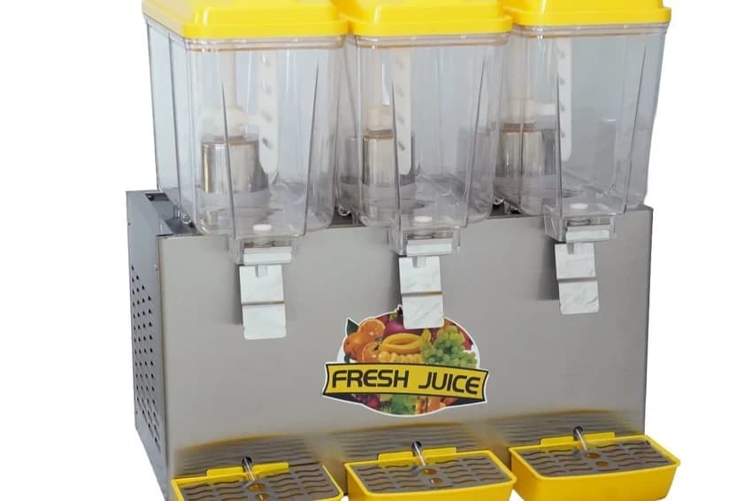 Juice Dispenser Machine, Refrigerated, 3 Jars