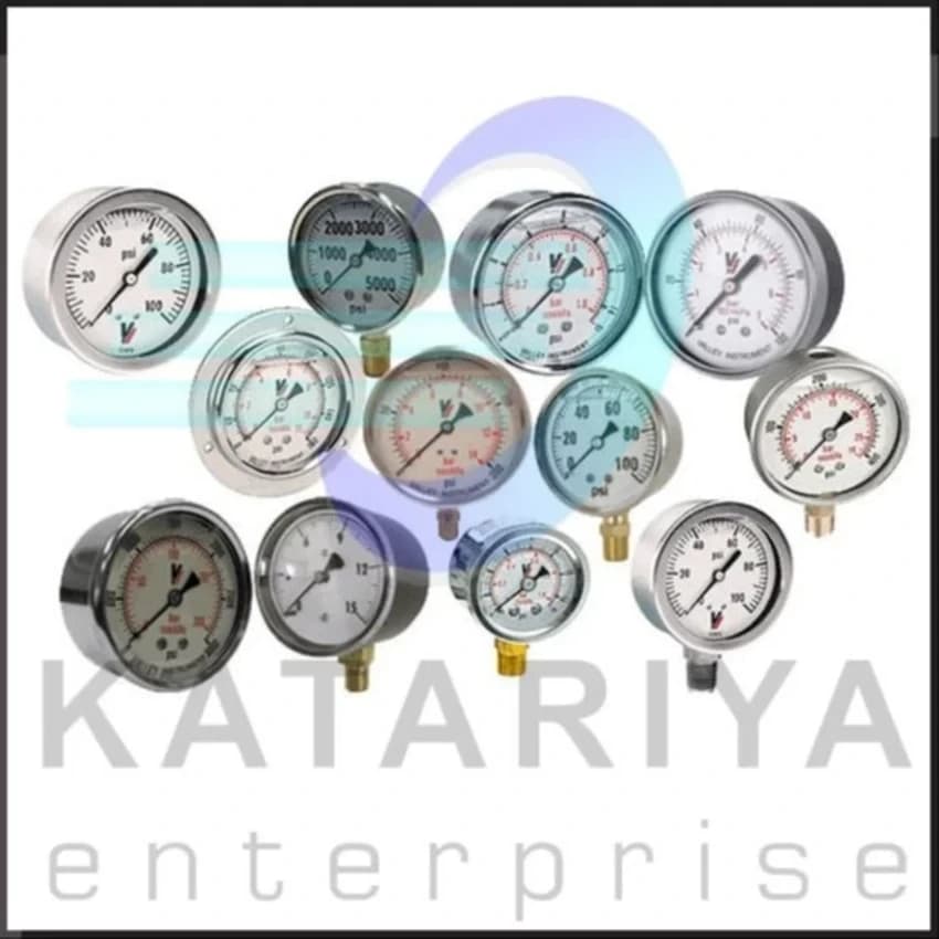 0-1000 Bar Mild Steel Pressure Gauge, For Machinery And Electronics