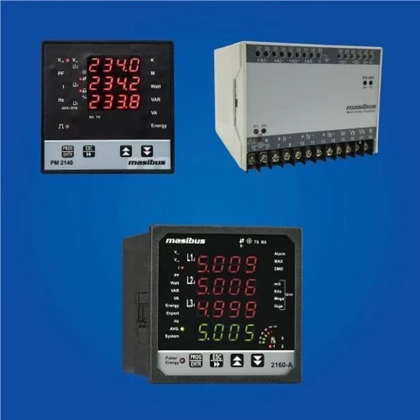 Three Phase Power Quality Monitor, Max Voltage: 480 V AC, Max Current: 63 A