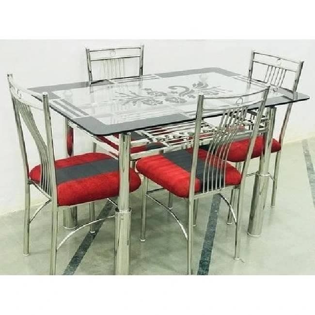 SS Dining Table 4 Seater