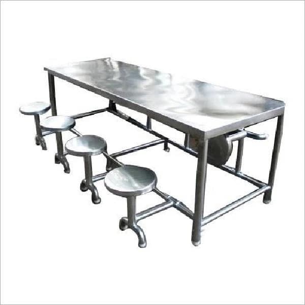 Stainless Steel canteen Dining Table