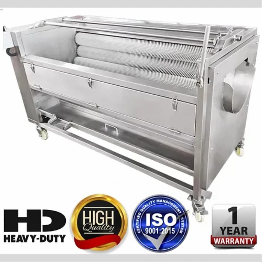 Industrial Commercial Automatic Electric Auto-Rotating Drum Potato Ginger Barrel Washer Machine