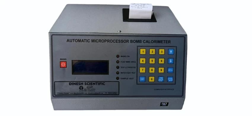 Automatic Microprocessor Bomb Calorimeter, For Laboratory