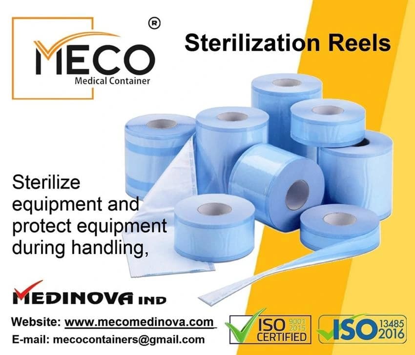 Medical Grade Paper Sterilization Packaging Reels, Autoclave, Packaging Type: Box