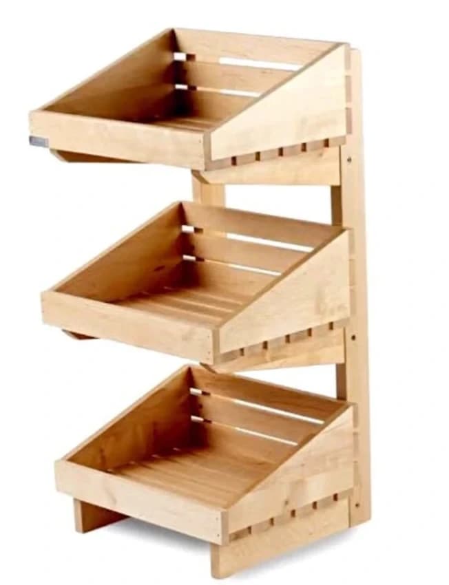 Open Storage Wooden Display Stand for Advertisement