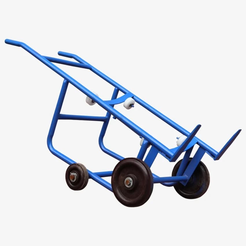 KUNJ Mild Steel Manual Drum Handling Trolley, For Industrial, Loading Capacity: 200-400 kg