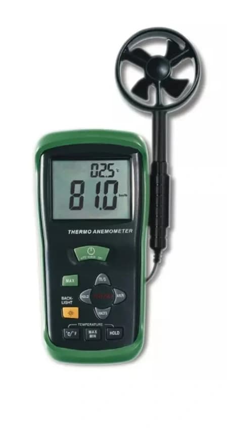 Vane Anemometer, LCD