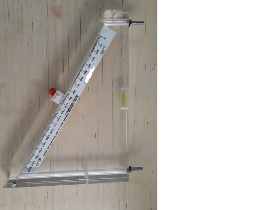 Acrylic Inclined Tube Manometer, 0 to 25 mm H2O