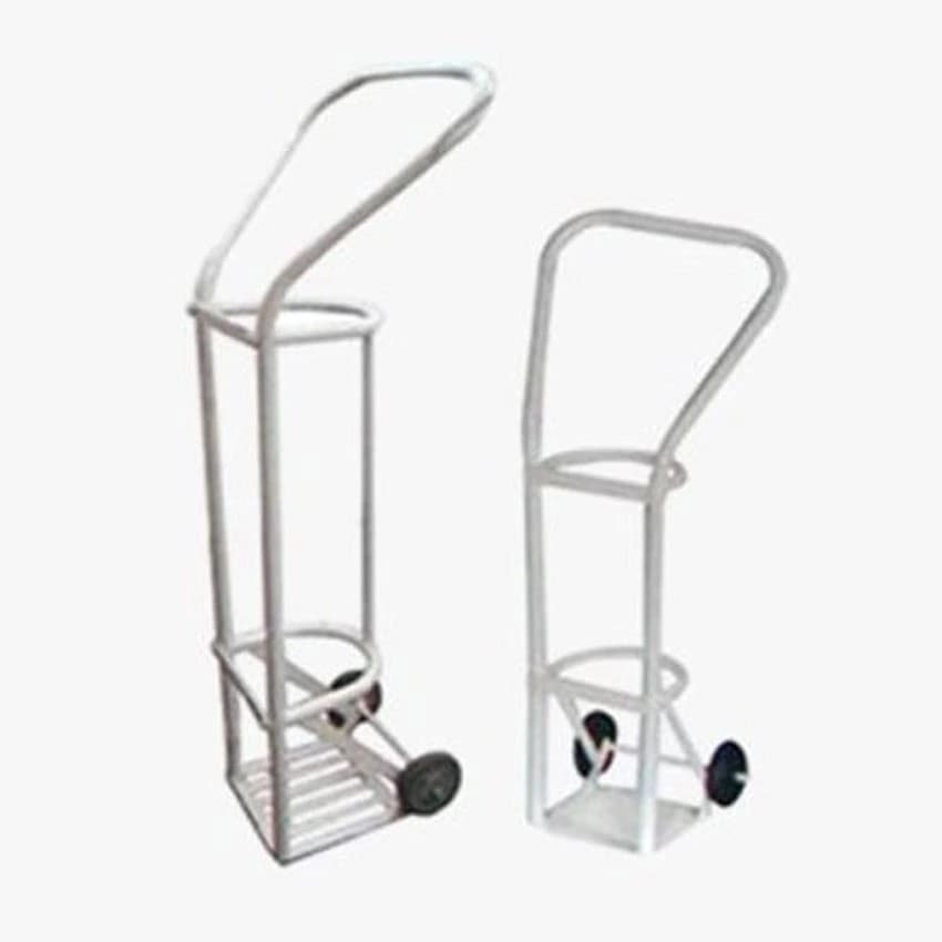 Sarvagya White Oxygen Cylinder Trolley, For Hospital