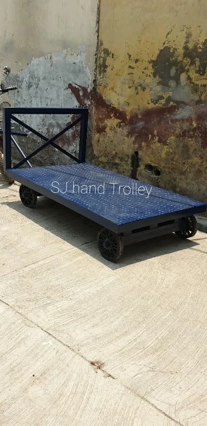3.5 X 6 Feet MS Material Handling Hand Trolley