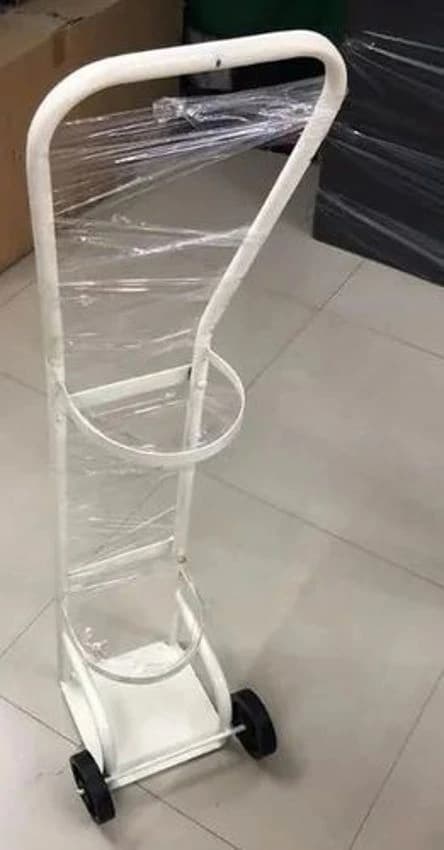 Hospital Oxygen Cylinder Trolley