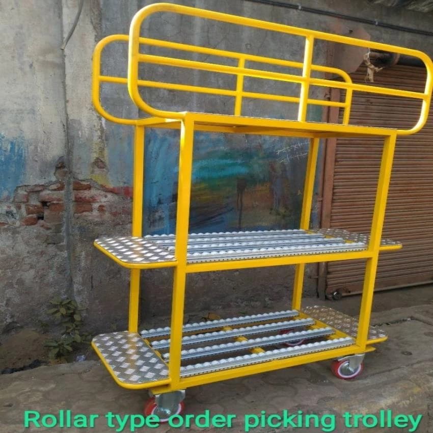 Gruyi Roller Type Order Picking Trolley, For Warehouse, Model Name/Number: GR-RT-001