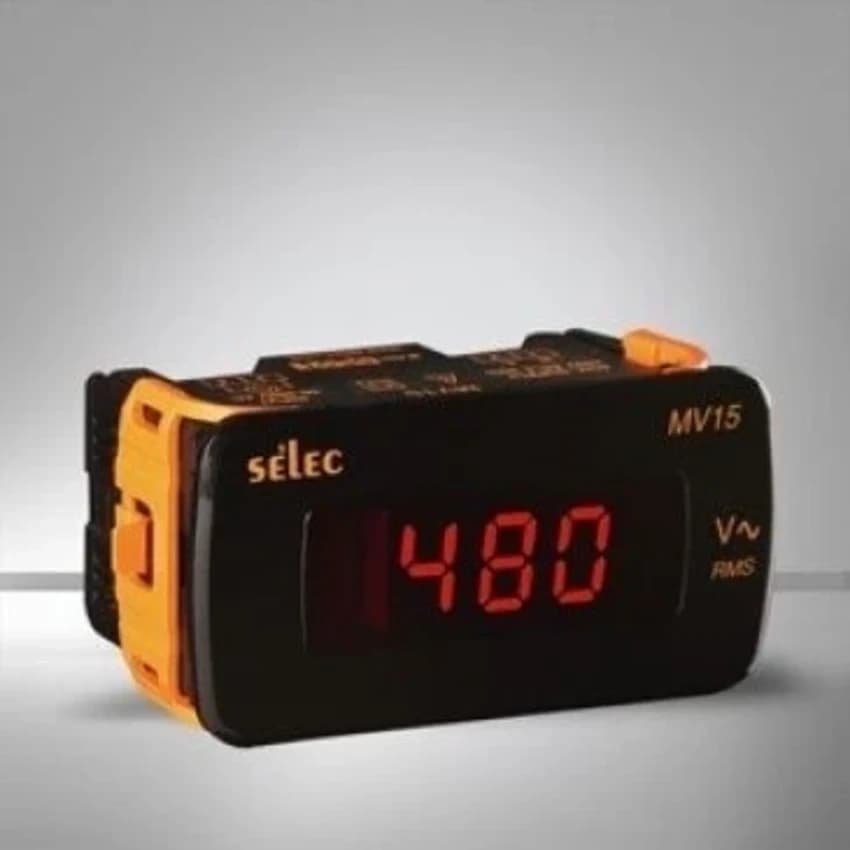 SELEC Digital Voltmeter MV15, For Industrial, Voltage: 240v Ac