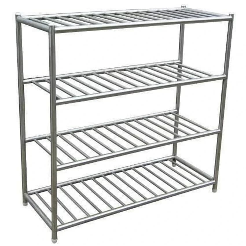 Free Standing SS Pot Rack, For Hostel Hotel Restaurant