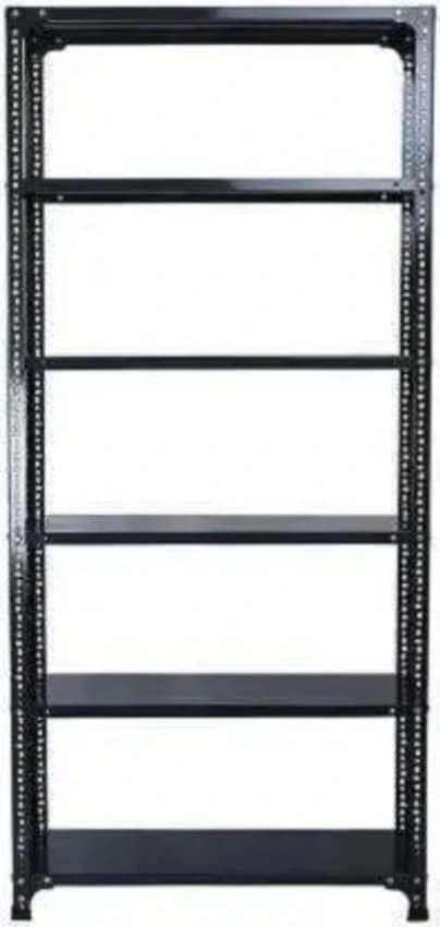6 Shelves Mild Steel Slotted Angle Rack (6 ft Height, 100 kg Load Per Layer)
