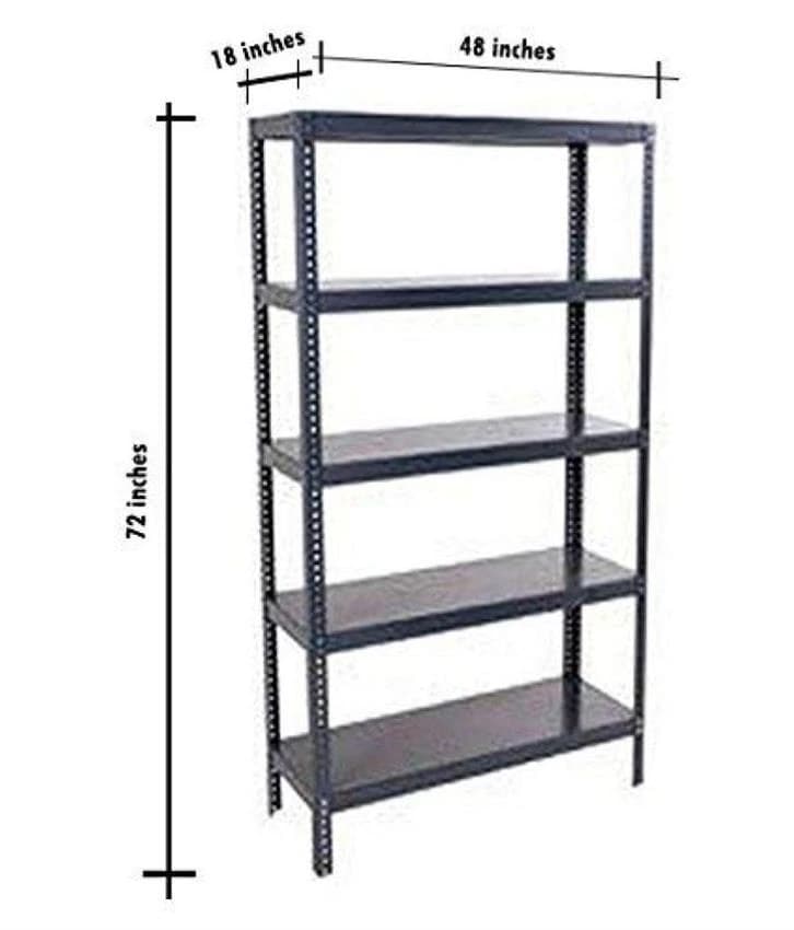 Modern SS Slotted Angle Rack