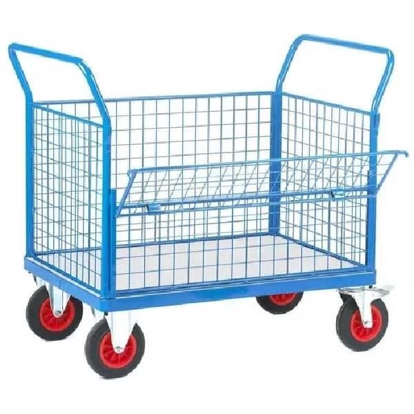Platform Trolley With Mesh Sides