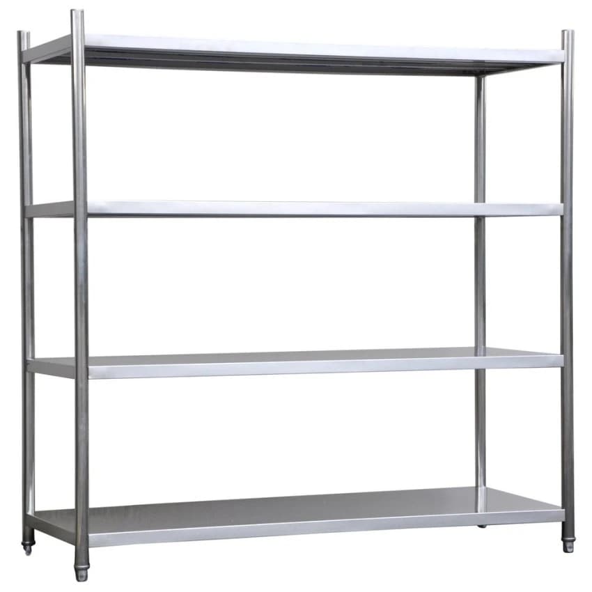 Tgpe STAINLESS STEEL Commercial Kitchen Storage Racks, For Industrial, Size: 5 Feet