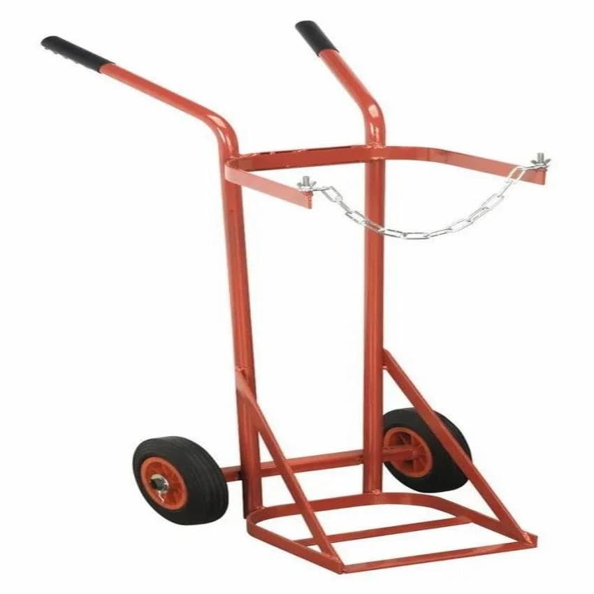Iron Cylinder Trolley, Capacity: Two Oxygen Cylinder