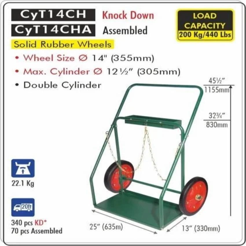 Mild Steel Cylinder Trolley