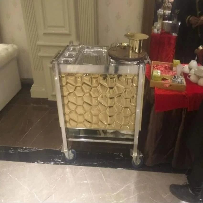 Stainless Steel Snack Trolley