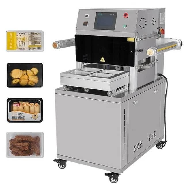 MAP Multiple Gas Purging Fully Automatic Rectangle Tray Sealing Machine Model MAP-370TFM (140x190 mm x 4)