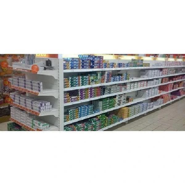 Stainless Steel Supermarket Rack, 5 Shelves