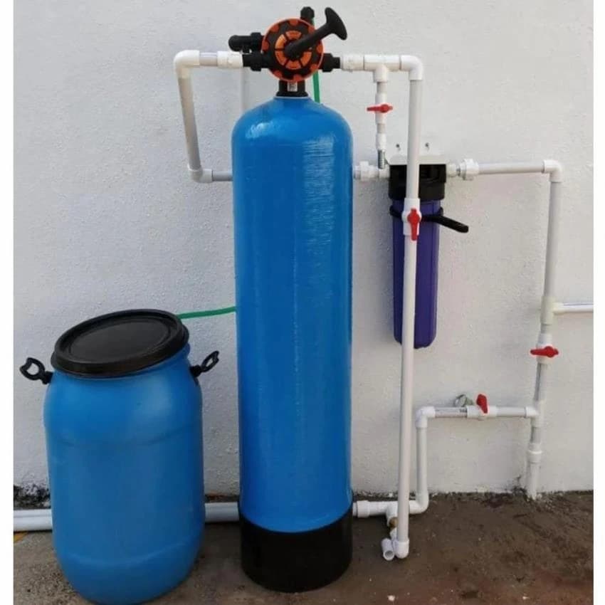 Semi-Automatic 1000 LPH Water Softener For Whole House, For Domestic