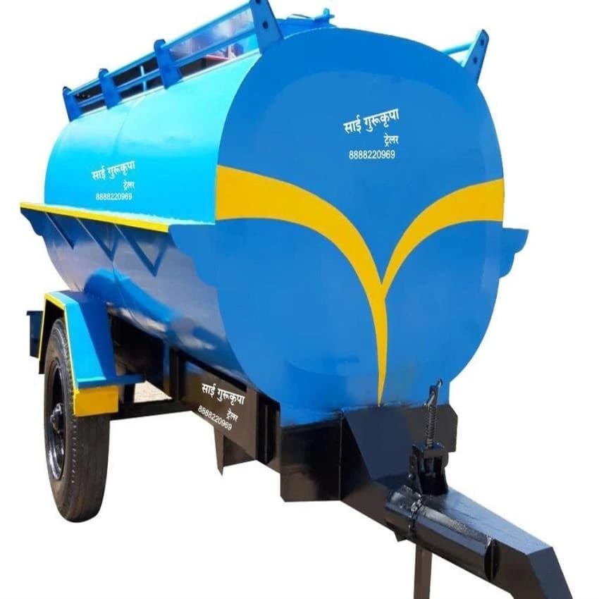 Mild Steel Tractor Water Tanker, Capacity: 1500 L