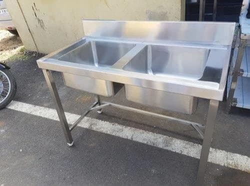 SHREE Silver Two Sink, 1200x600x800*150