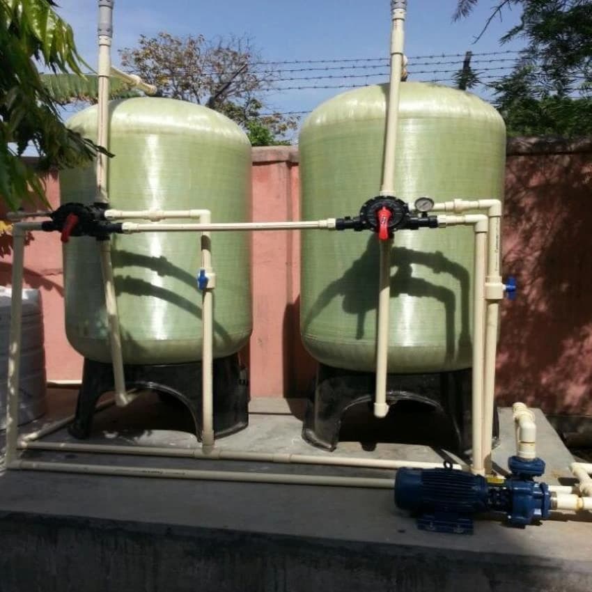 Blue Water Softening Plant, For Industrial, Automation Grade: Automatic