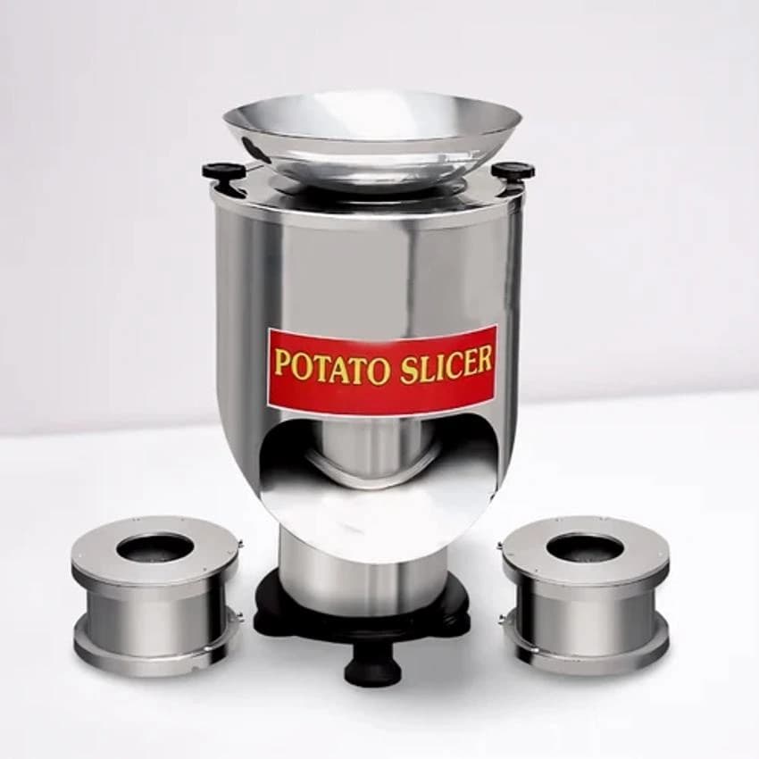 Automatic Stainless Steel 1 HP Potato Slicer Machine, 150 kg/hr