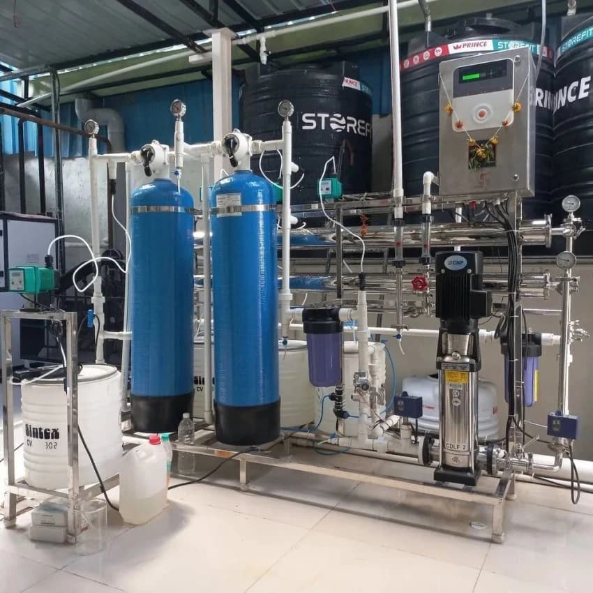 1000 LPH Automatic Stainless Steel Ro Plant