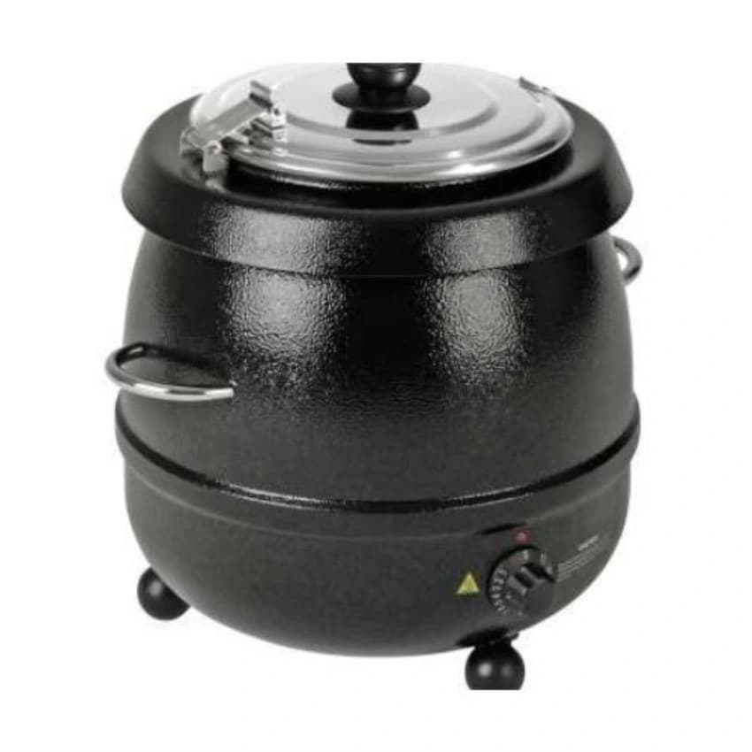 Black Electric Soup Kettle, 7.5 Kg, Capacity: 10 Liter