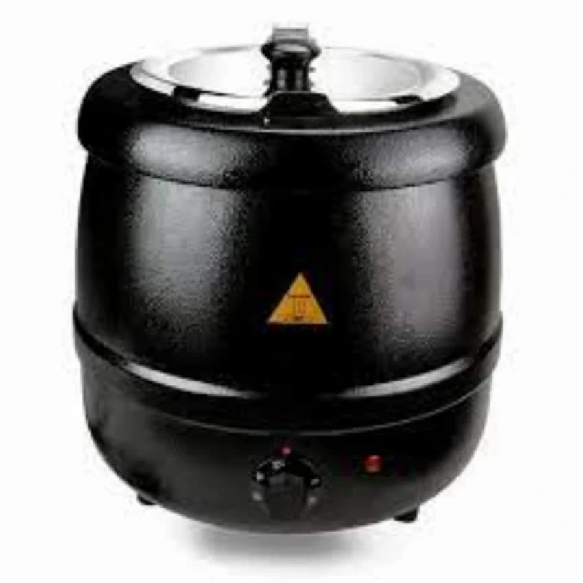Black Andrew James Fiber Soup Kettle 10 ltr