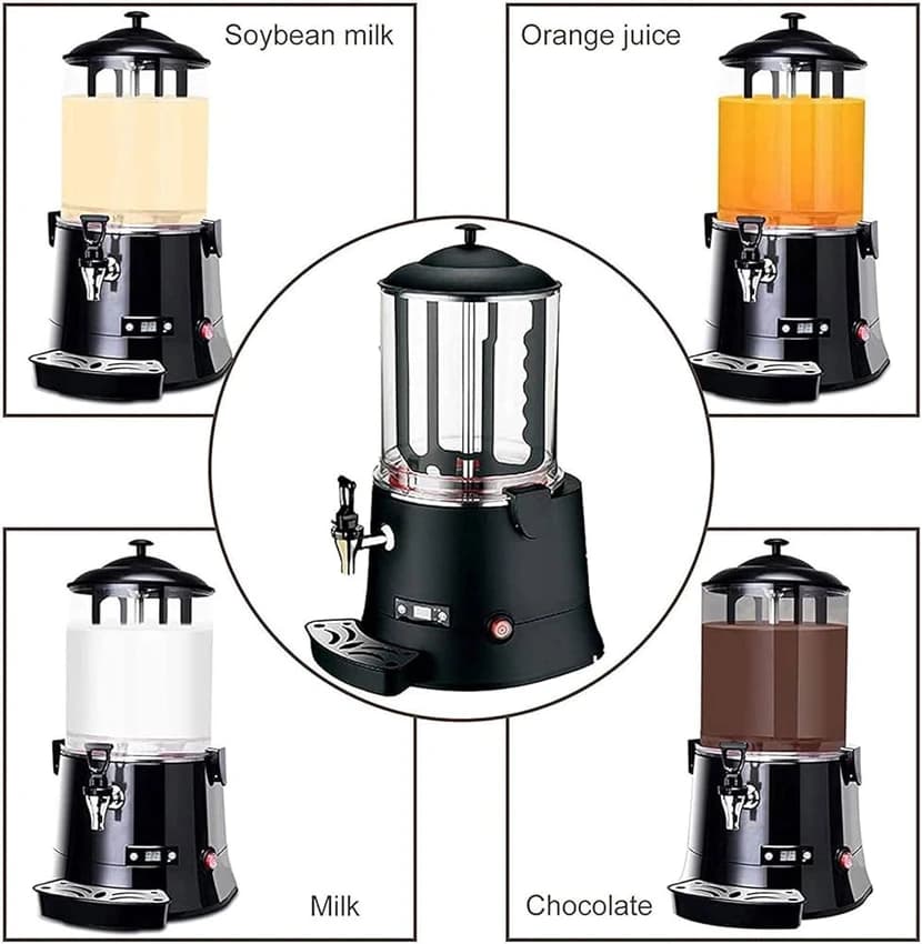 Transparent Hot Chocolate Dispenser, Capacity: 12ltr