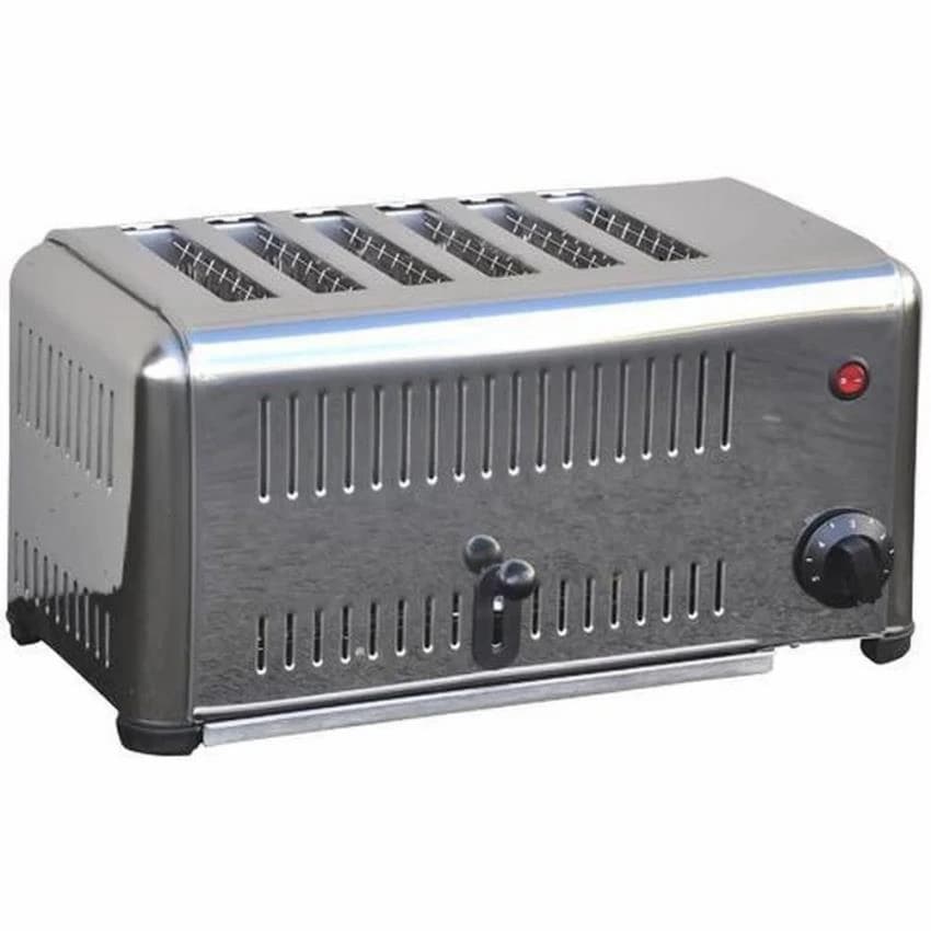 Stainless Steel Slice Pop Up Toaster, Power: 850 W