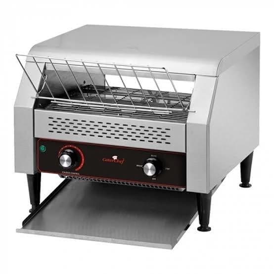 Double Deck Oven Stainless Steel Conveyor Toaster, Toasting, Number Of Slices: 2