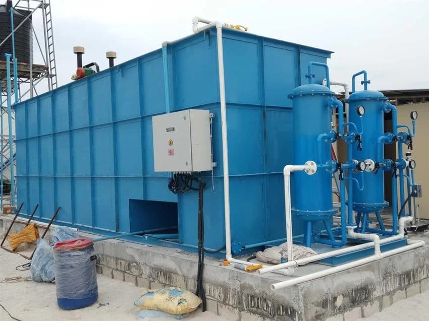 Containerized Plug & Play Mbbr Sewage Treatment Plant, Capacity: 1000 m3/day, 1 HP