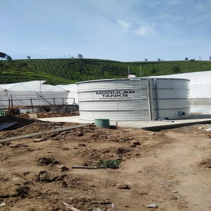 30000L-5000000L Steel Water Tanks Of Effluents Pre Treated Effluent, Capacity: 30000l - 5000000l